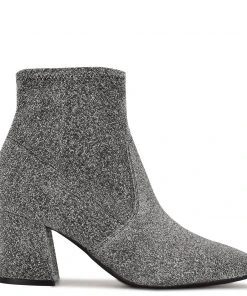 Nine West Metallic Mindset Viper 9x9 Heeled Booties