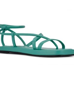Nine West Waren Strappy Flat Sandals