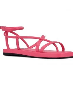 Nine West Waren Strappy Flat Sandals Y2K Revival