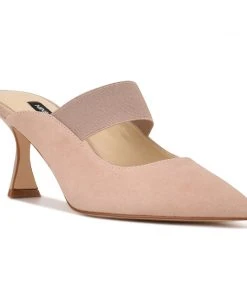 Nine West Watchit Pointy Toe Mules Heel Appeal