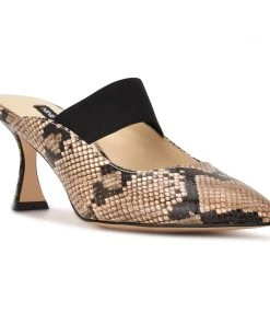Nine West Watchit Pointy Toe Mules Heel Appeal