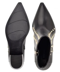 Nine West What Studded Block Heel Booties