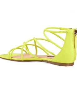 Nine West Color Pop Whisper Flat Strappy Sandals