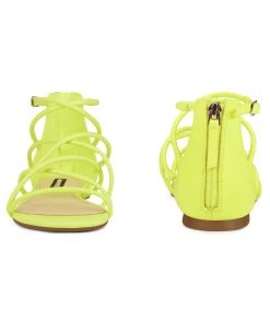 Nine West Color Pop Whisper Flat Strappy Sandals