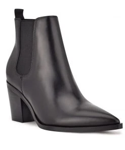 Nine West Wyllis Block Heel Booties Shoes