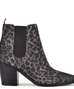 Nine West Wyllis Block Heel Booties Shoes