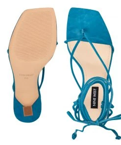 Nine West Yarin Ankle Wrap Heeled Sandal Lace It Up