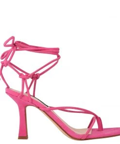 Nine West Yarin Ankle Wrap Heeled Sandal Lace It Up