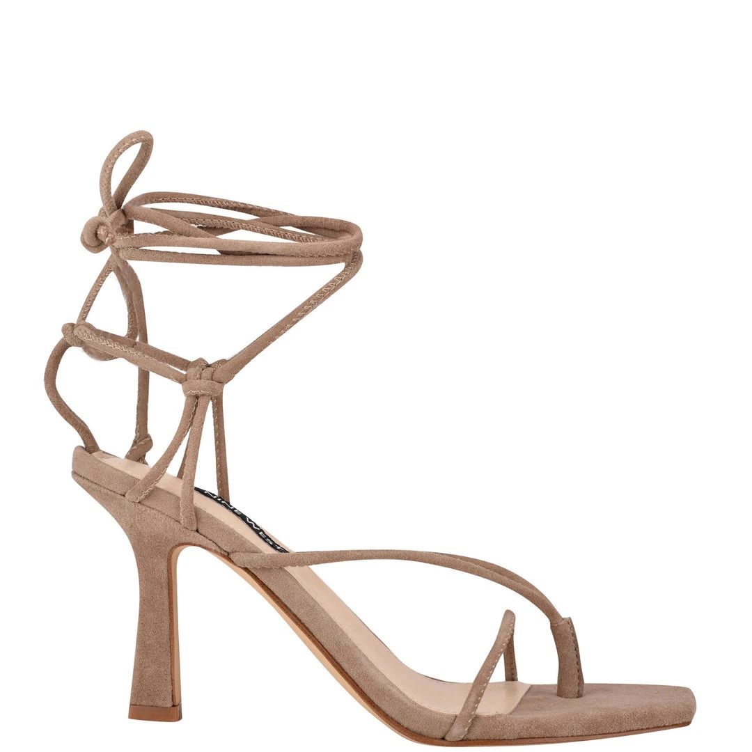 Nine West Lace It Up Yarin Ankle Wrap Heeled Sandal 3 Nine West Lace It Up Yarin Ankle Wrap Heeled Sandal