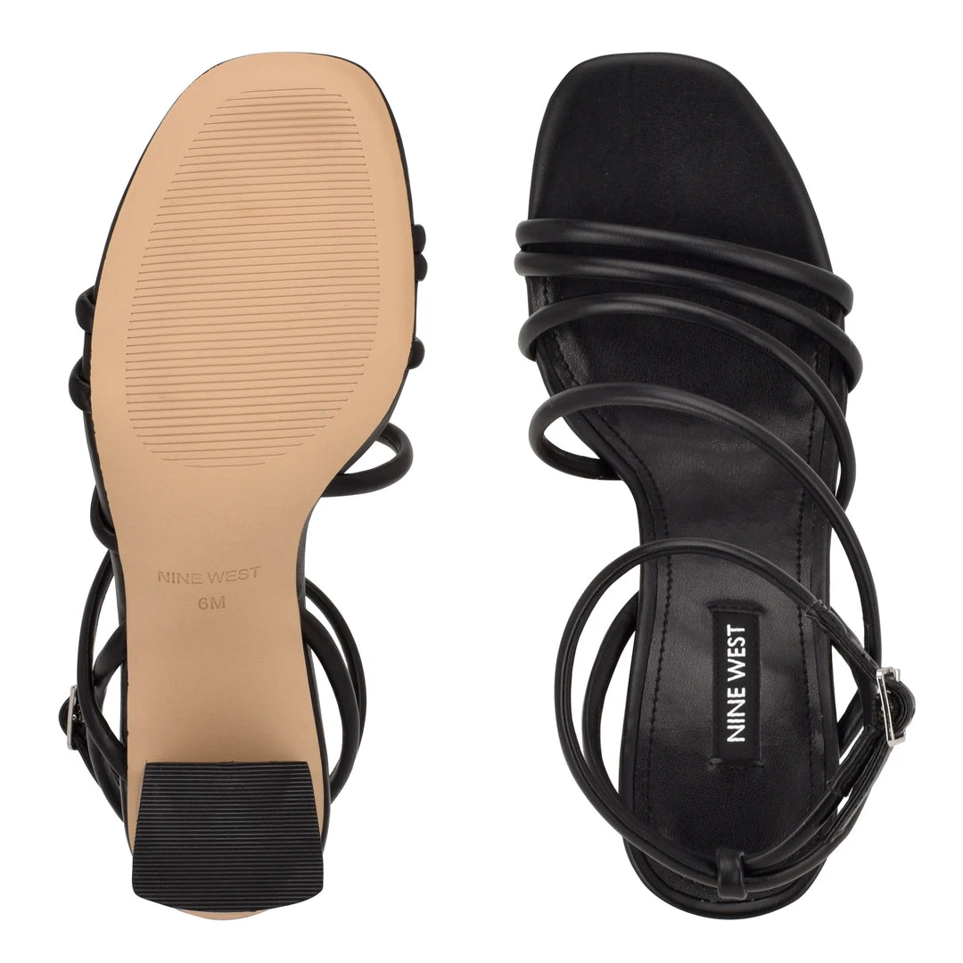 Nine West Yeap Heeled Slide Sandals 7 Nine West Yeap Heeled Slide Sandals