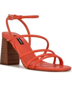 Nine West Color Pop Yeap Heeled Slide Sandals