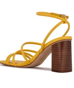 Nine West Color Pop Yeap Heeled Slide Sandals