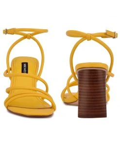 Nine West Color Pop Yeap Heeled Slide Sandals