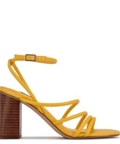 Nine West Color Pop Yeap Heeled Slide Sandals