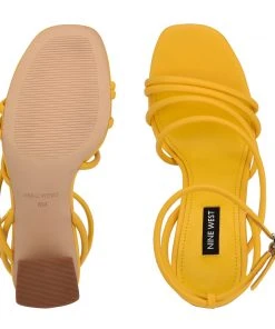 Nine West Color Pop Yeap Heeled Slide Sandals