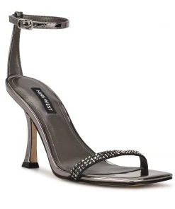 Nine West Yess Rhinestone Ankle Strap Sandals