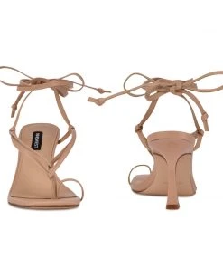 Nine West Yippie Ankle Wrap Heeled Sandal Lace It Up