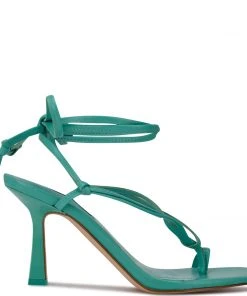 Nine West Yippie Ankle Wrap Heeled Sandal