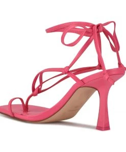 Nine West Lace It Up Yippie Ankle Wrap Heeled Sandal