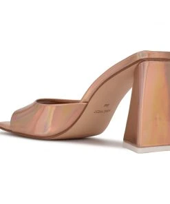 Nine West Yougo Heeled Slide Sandals