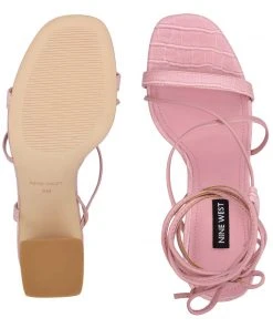 Nine West Young Ankle Wrap Heeled Sandal Lace It Up