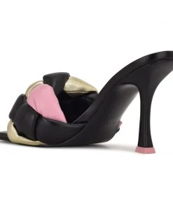 Nine West Yoyo Heeled Slide Sandals