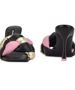 Nine West Yoyo Heeled Slide Sandals