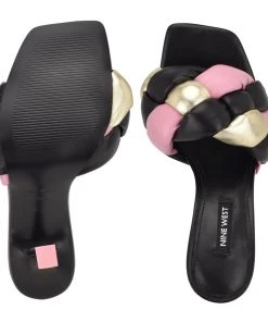 Nine West Yoyo Heeled Slide Sandals