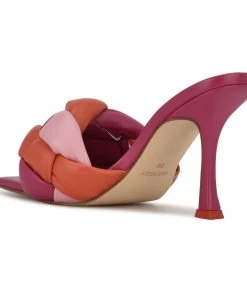 Nine West Weave Got You Yoyo Heeled Slide Sandals 9 Nine West Weave Got You Yoyo Heeled Slide Sandals