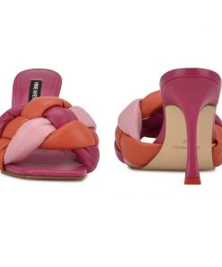 Nine West Weave Got You Yoyo Heeled Slide Sandals 10 Nine West Weave Got You Yoyo Heeled Slide Sandals