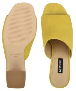 Nine West Color Pop Yuna Heeled Slide Sandals