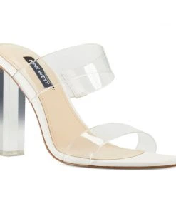 Nine West Heels Zabbi Heeled Slide Sandals