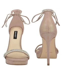 Nine West High Impact Platforms Zaedyn Ankle Tie Sandals