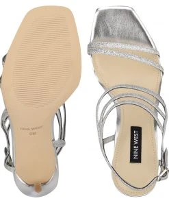 Nine West Metallic Mindset Zana Heeled Sandals