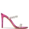 Nine West Color Pop Ziggle Heeled Slide Sandals