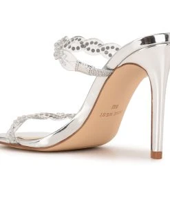 Nine West In The Clear Ziggle Heeled Slide Sandals