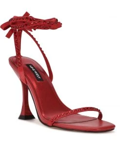 Nine West Zing Ankle Wrap Sandals Lace It Up