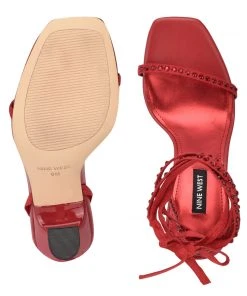 Nine West Zing Ankle Wrap Sandals Lace It Up