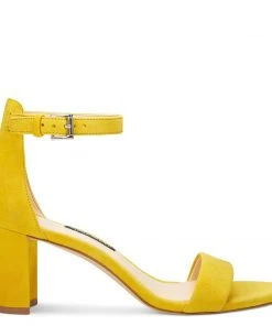 Nine West Color Pop Pruce Ankle Strap Block Heel Sandals