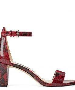 Nine West Pruce Ankle Strap Block Heel Sandals